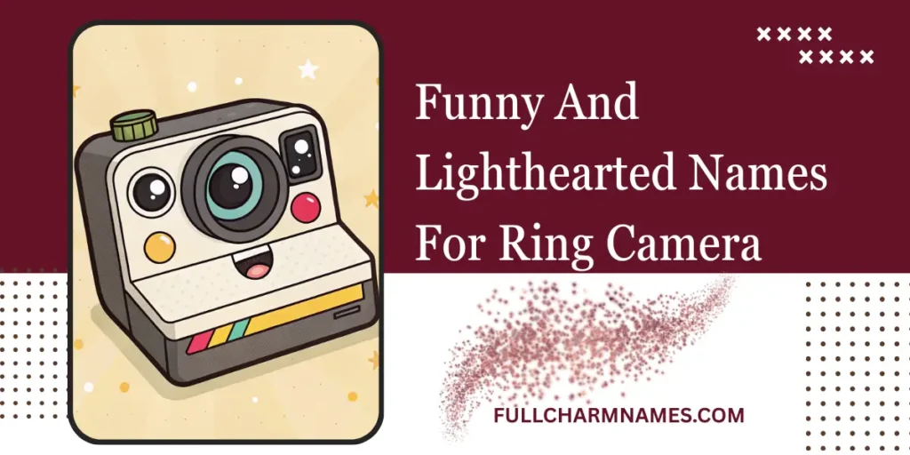 Funny And Lighthearted Names For Ring Camera