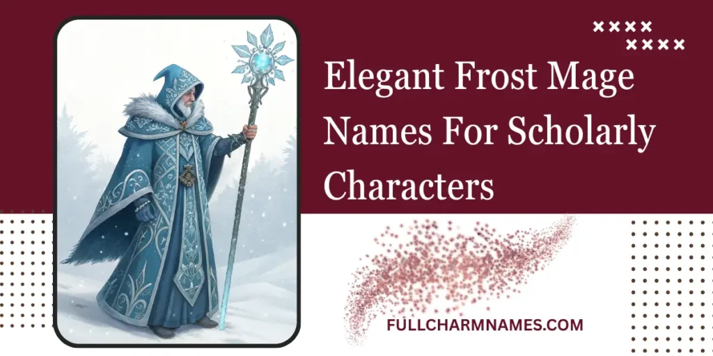 Elegant Frost Mage Names For Scholarly Characters