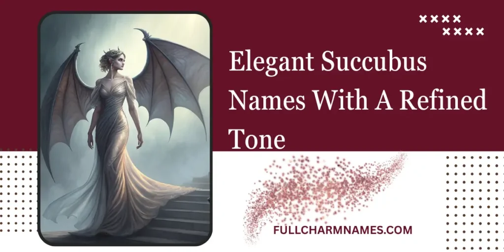Elegant Succubus Names With A Refined Tone