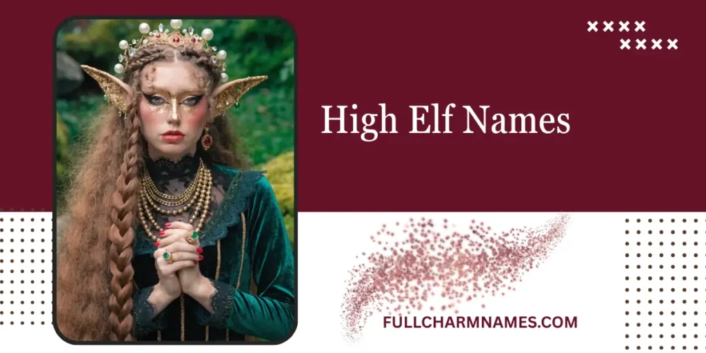 High Elf Names