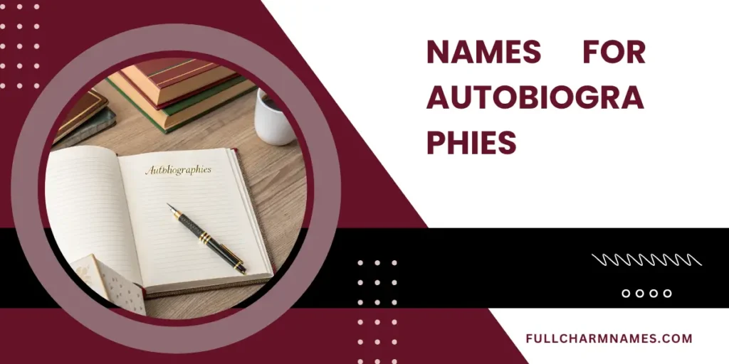 Names For Autobiographies