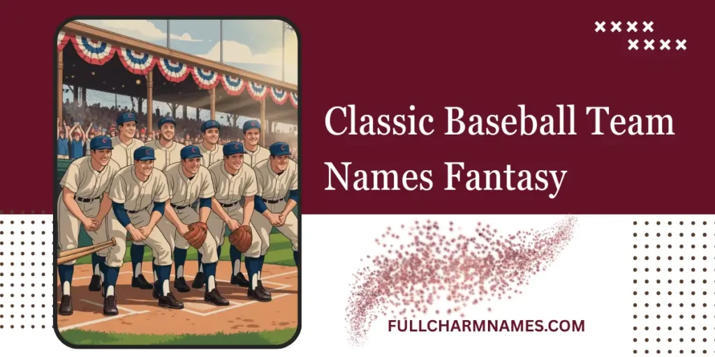Classic Baseball Team Names Fantasy