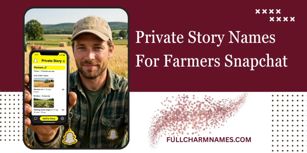 Private Story Names For Farmers Snapchat 